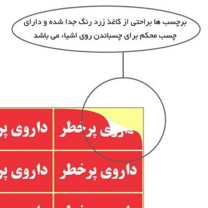 برچسب مستر راد طرح داروی پر خطر، مشابه، یخچالی و اخطار تاریخ کد 1419